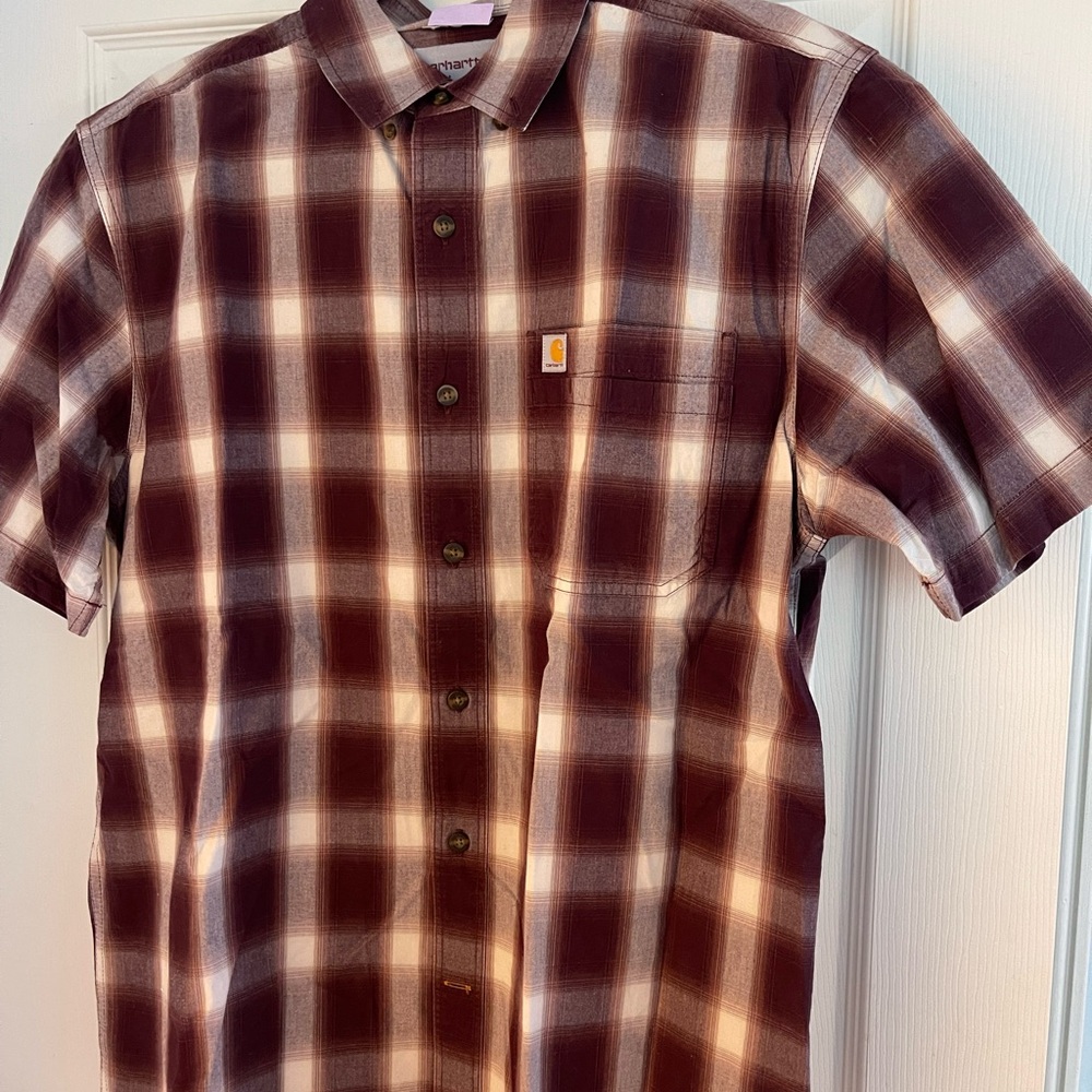 Carhartt Men's Plaid Short Sleeve Shirt